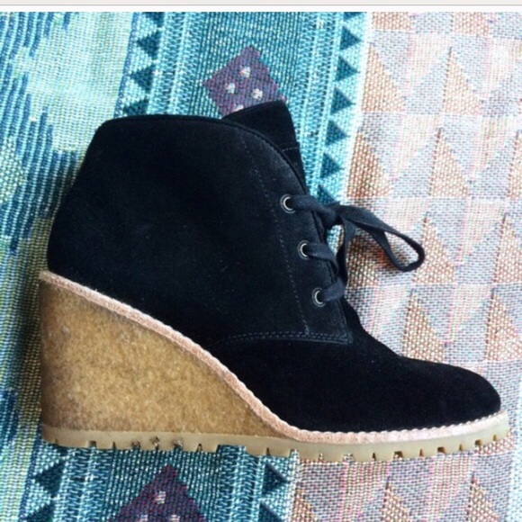 Coach Shoes - Coach sherling wedges with rubber heel
